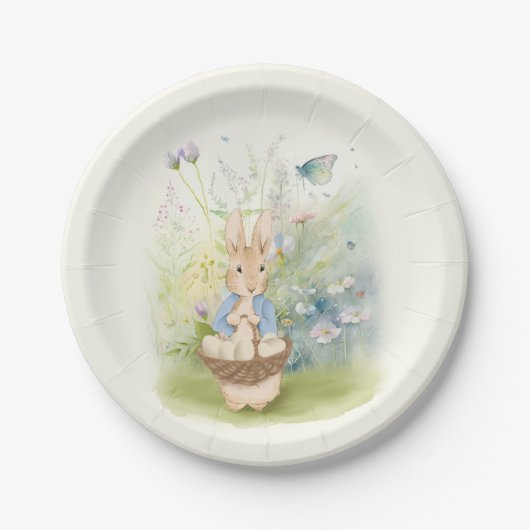 PaasPeter Rabbit Paper Borden Papieren Bordje (Voorkant)