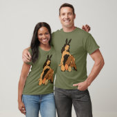 Paaspin-up - Sensueel konijnenmeisje met Ch T-shirt (Unisex)