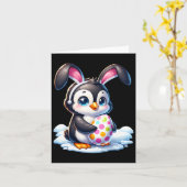 Paaspinguïn Lover Egg Eggs Bunny Rabbit Bunnies Kaart (Gele Bloem)