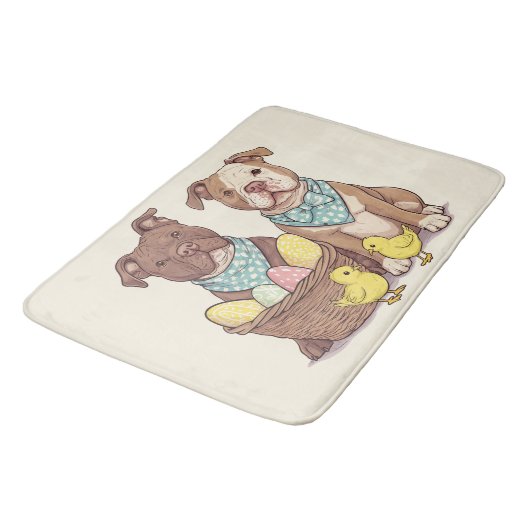 Paaspit Bull Dogs Badmat (Gekanteld)
