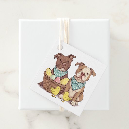 Paaspit Bull Dogs Bedankjes Labels (In situ)