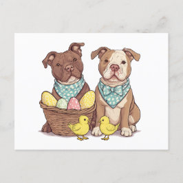 Paaspit Bull Dogs Feestdagenkaart