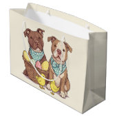 Paaspit Bull Dogs Groot Cadeauzakje (Achterkant Gekanteld)