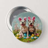 Paaspit Bull Dogs Ronde Button 7,6 Cm (Voorkant /achterkant)