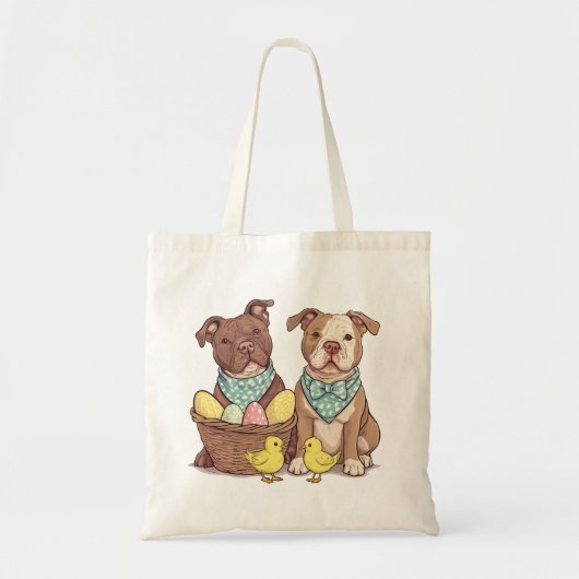 Paaspit Bull Dogs Tote Bag (Voorkant)