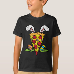 Paaspizza Slice Bunny Oars Leuke Snack Food Lover T-shirt