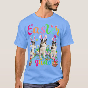 Paasplein Bunny Ear Australian Shepherd Dog Hap T-shirt