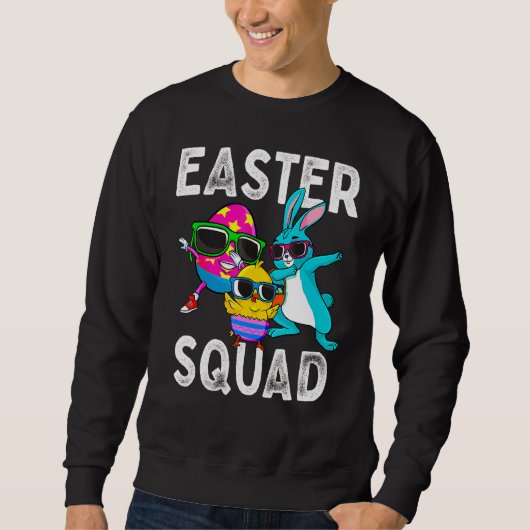 Paasplein met bunny Chick Egg Hunting Match Trui (Voorkant)