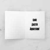 Paasplein met Bunny Ears Feestdagen Kaart (Binnen)