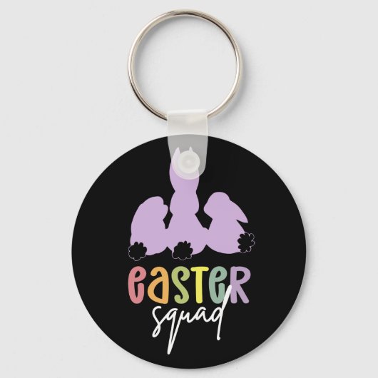 Paasplein | Paaseieren Hunt Cute Bunny Sleutelhanger (Voorkant)