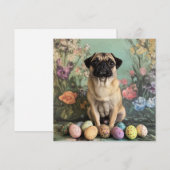 Paasplug rustieke botanische bloemenchic feestdagenkaart (Voorkant / Achterkant)