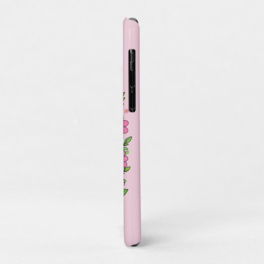 Paaspoedel met bloemen Case-Mate iPhone case (Achterkant/links)