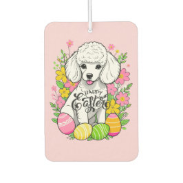 Paaspoedel met bloemen luchtverfrisser