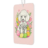 Paaspoedel met bloemen luchtverfrisser (Links)