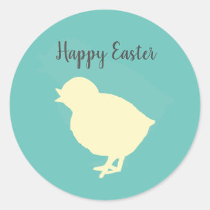 Paaspoesholiday-stickers Ronde Sticker