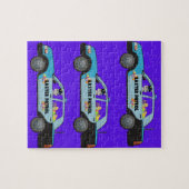 Paaspolitieauto voor patrouillepolitie legpuzzel (Horizontaal)