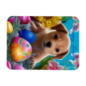 Paaspootbloemen en eierendag magneet (Horizontaal)