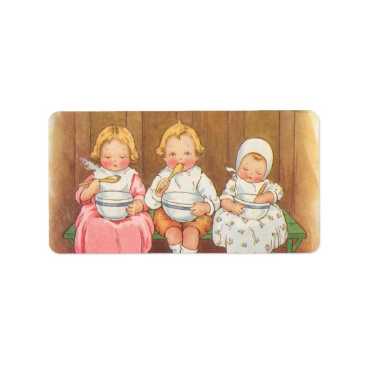  paasportret voor warme kinderen etiket (Voorkant)