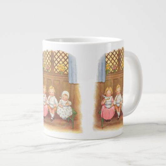  paasportret voor warme kinderen grote koffiekop (Voorkant rechts)