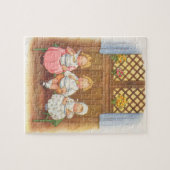  paasportret voor warme kinderen legpuzzel (Horizontaal)