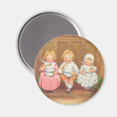  paasportret voor warme kinderen magneet (Voorkant / Achterkant)