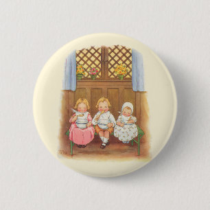 paasportret voor warme kinderen ronde button 5,7 cm