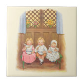  paasportret voor warme kinderen tegeltje (Voorkant)