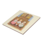  paasportret voor warme kinderen tegeltje (Zijkant)