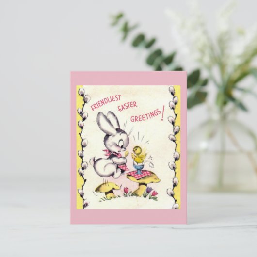  paasposter feestdagenkaart (Staand voorkant)