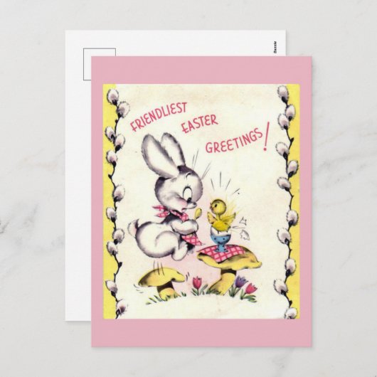 paasposter feestdagenkaart (Voorkant / Achterkant)