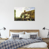 Paasprocessie bij Maria Annunciation Canvas Afdruk (Insitu (Slaapkamer))
