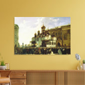 Paasprocessie bij Maria Annunciation Canvas Afdruk (Insitu (Woonkamer))