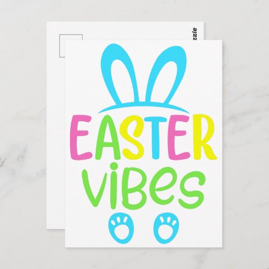 Paasprogramma's Briefkaart (Voorkant / Achterkant)