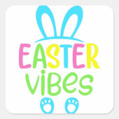 Paasprogramma's Vierkante Sticker (Voorkant)