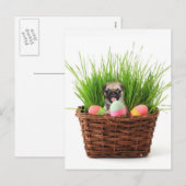 Paaspug Feestdagenkaart (Voorkant / Achterkant)