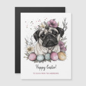 Paaspug rustieke waterverf bloemen (Voorkant / Achterkant)