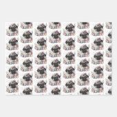 Paaspug waterverf bloemig inpakpapier vel (Voorkant 3)