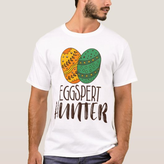 Paaspun Funny Eggspert Hunter Quote Hilarious T-shirt (Voorkant)