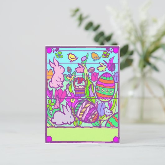 Paaspuzzel - Briefkaart (Staand voorkant)