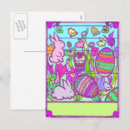 Paaspuzzel - Briefkaart (Voorkant / Achterkant)