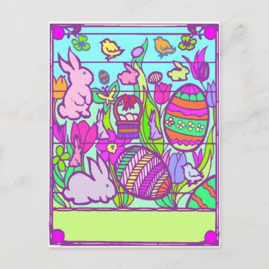 Paaspuzzel - Briefkaart (Voorkant)