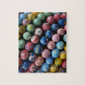 Paaspuzzle met handmatige verf legpuzzel (Verticaal)