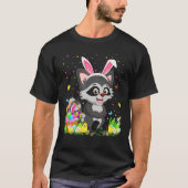 Paasracon Bunny Egg Hunting Raccoon Pasen T-shirt (Voorkant)