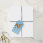 Paasraketkonijn Cadeaulabel (Met Touw)