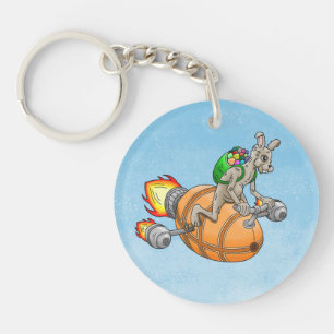 Paasraketkonijn Sleutelhanger