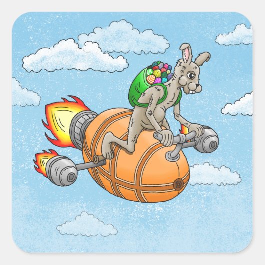 paasrakshaas vierkante sticker (Voorkant)