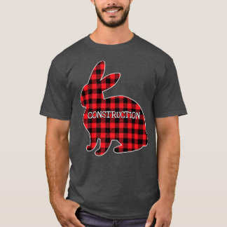 PaasRed Pset Bunny Graphic Construction Worker T-shirt