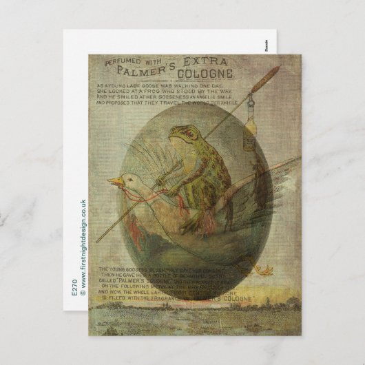 Paasreis van Goose en Frog Feestdagenkaart (Voorkant / Achterkant)