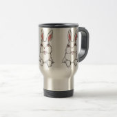 Paasreisbeker Koffiebeker Festive Bunny Cup Reisbeker (Voorkant rechts)