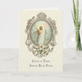 Paasreligie Reurrectie Jesus Prayer Feestdagen Kaart (Voorkant)